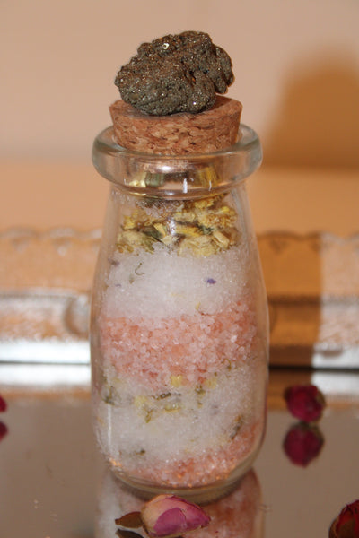 Ritual Bath Salts|Spell Jar|Spell Bottle|Full Moon|Protection|Money|Self Love|Calming|Happiness|Spell Bottles|Intention|Relaxing|Bath Salts