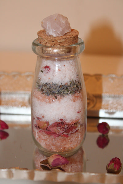 Ritual Bath Salts|Spell Jar|Spell Bottle|Full Moon|Protection|Money|Self Love|Calming|Happiness|Spell Bottles|Intention|Relaxing|Bath Salts