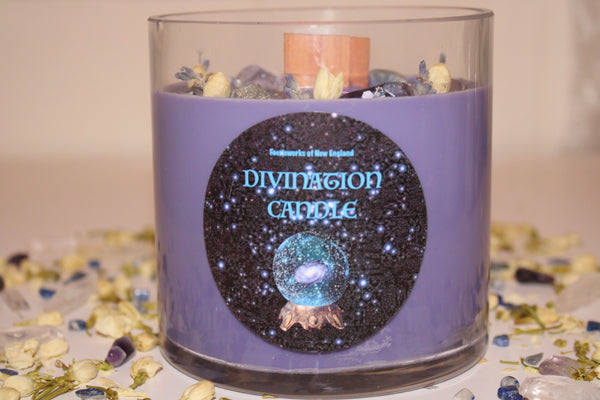 Divination Ritual Candle|Divination|Divination Candle|Divination Tools|Metaphysical Tools|Intention|Intuition|         Spirituality|Crystal Candle