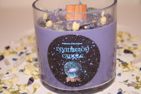 Divination Ritual Candle|Divination|Divination Candle|Divination Tools|Metaphysical Tools|Intention|Intuition|         Spirituality|Crystal Candle