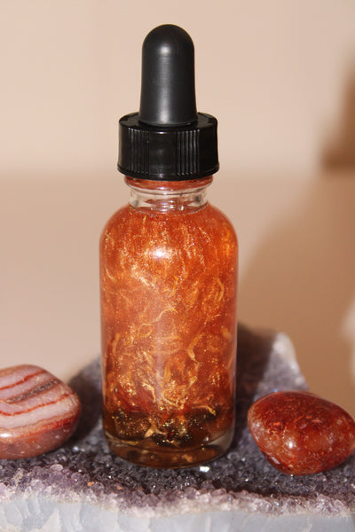 Helios Ritual Oil|Crystal Infused Body Oil|Body Oil|Crystal Oil|Manifestation Oil|Shimmer Body Oil|Body Shimmer|Body Glitter|Sun Goddess|Sun