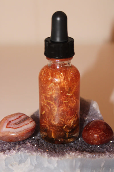 Helios Ritual Oil|Crystal Infused Body Oil|Body Oil|Crystal Oil|Manifestation Oil|Shimmer Body Oil|Body Shimmer|Body Glitter|Sun Goddess|Sun