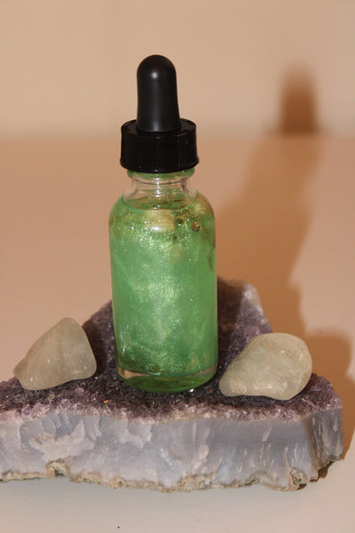 Money Bag Ritual Oil|Crystal Infused Body Oil|Body Oil|Crystal Oil|Abundance Oil|Shimmer Body Oil|Body Shimmer|Body Glitter|Money|Wealth