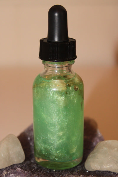 Money Bag Ritual Oil|Crystal Infused Body Oil|Body Oil|Crystal Oil|Abundance Oil|Shimmer Body Oil|Body Shimmer|Body Glitter|Money|Wealth