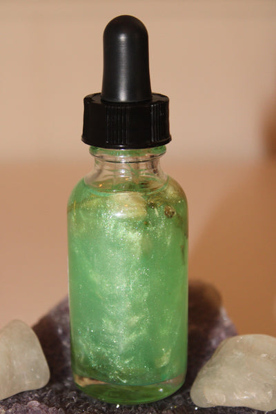 Money Bag Ritual Oil|Crystal Infused Body Oil|Body Oil|Crystal Oil|Abundance Oil|Shimmer Body Oil|Body Shimmer|Body Glitter|Money|Wealth