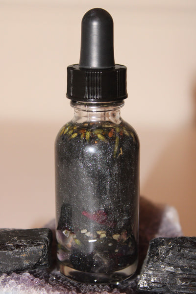 Protection Ritual Oil|Crystal Infused Body Oil|Body Oil|Crystals|Manifestation Oil|Shimmer Body Oil|Body Shimmer|Body Glitter|Protection Oil