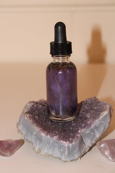 Calming Ritual Oil|Crystal Infused Body Oil|Body Oil|Crystal Oil|Intention Oil|Shimmer Body Oil|Body Shimmer|Calming Oil|Anti-Anxiety Oil