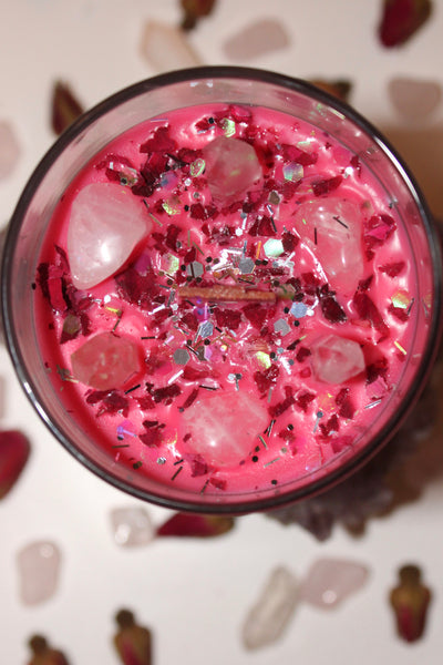 Taurus Crystal Candle|Crystal Candle|Soy Wax|Taurus Candle|Zodiac Candles|Taurus Crystals|Crystal Healing|Zodiac|Astrology|Crystal Candles