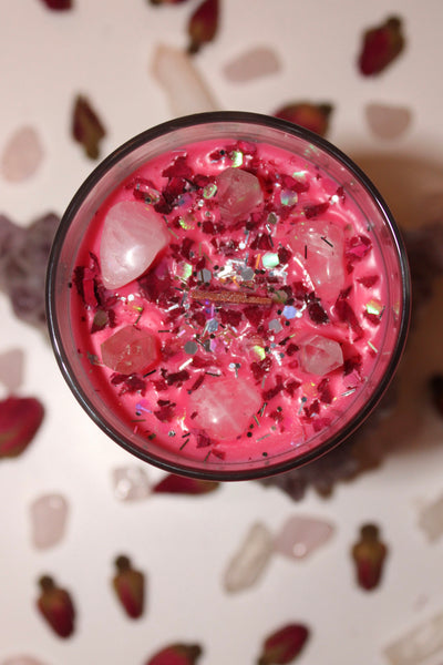 Taurus Crystal Candle|Crystal Candle|Soy Wax|Taurus Candle|Zodiac Candles|Taurus Crystals|Crystal Healing|Zodiac|Astrology|Crystal Candles