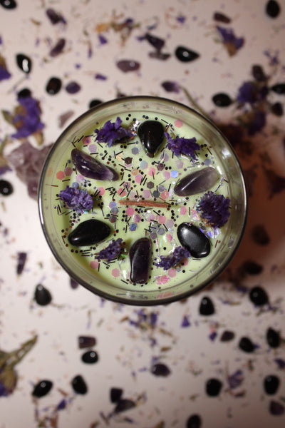 Scorpio Crystal Candle|Crystal Candle|Scorpio Candle|Zodiac Candle|Zodiac Candles|Crystal Healing|Zodiac|Astrology|Crystal Candles