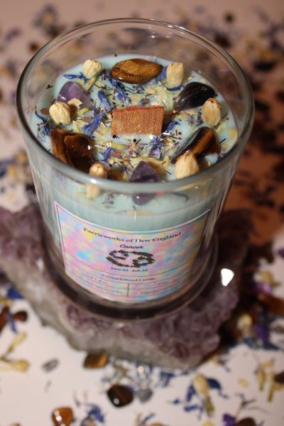 Cancer Crystal Candle|Crystal Candle|Cancer Candle|Zodiac Candles|Zodiac Candle|Crystal Candles|Crystal Healing|Zodiac|Astrology|Cancer
