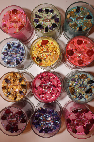 Gemini Crystal Candle|Crystal Candle|Zodiac Candle|Zodiac Candles|Gemini Candle|Gemini|Crystal Healing|Zodiac|Astrology|Crystal Candles