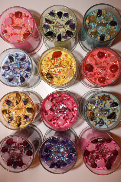 Virgo Crystal Candle|Crystal Candle|Virgo|Virgo Crystals|Virgo Candle|Zodiac Candles|Crystal Healing|Zodiac|Astrology|Crystal Candles