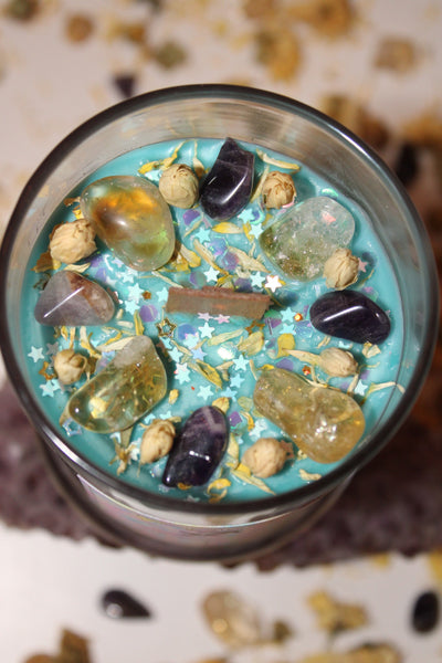 Sagittarius Crystal Candle|Crystal Candle|Sagittarius|Sagittarius Candle|Zodiac Candle|Zodiac Candles|Zodiac|Astrology|Crystal Candles