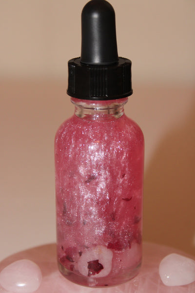 Love Ritual Oil|Crystal Infused Body Oil|Body Oil|Crystal Oil|Intention Oil|Shimmer Body Oil|Body Shimmer|Body Glitter|Love Oil|Love Potion