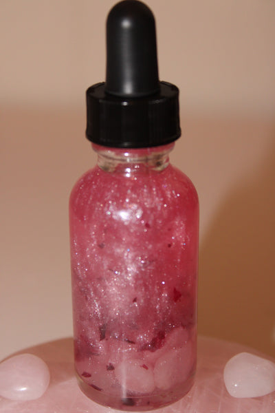 Love Ritual Oil|Crystal Infused Body Oil|Body Oil|Crystal Oil|Intention Oil|Shimmer Body Oil|Body Shimmer|Body Glitter|Love Oil|Love Potion