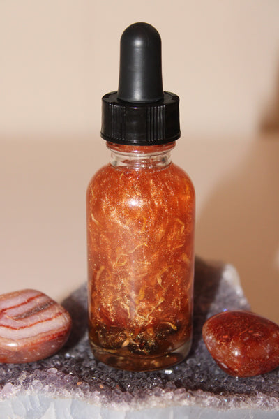 Helios Ritual Oil|Crystal Infused Body Oil|Body Oil|Crystal Oil|Manifestation Oil|Shimmer Body Oil|Body Shimmer|Body Glitter|Sun Goddess|Sun