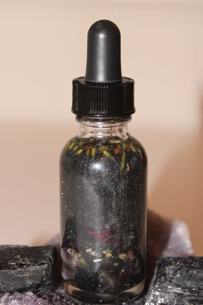 Protection Ritual Oil|Crystal Infused Body Oil|Body Oil|Crystals|Manifestation Oil|Shimmer Body Oil|Body Shimmer|Body Glitter|Protection Oil