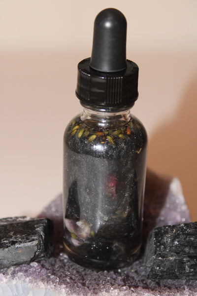 Protection Ritual Oil|Crystal Infused Body Oil|Body Oil|Crystals|Manifestation Oil|Shimmer Body Oil|Body Shimmer|Body Glitter|Protection Oil