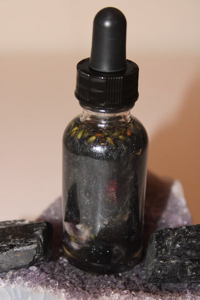 Protection Ritual Oil|Crystal Infused Body Oil|Body Oil|Crystals|Manifestation Oil|Shimmer Body Oil|Body Shimmer|Body Glitter|Protection Oil