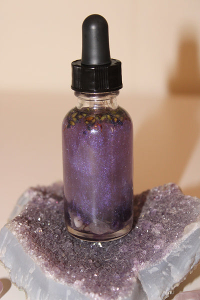 Calming Ritual Oil|Crystal Infused Body Oil|Body Oil|Crystal Oil|Intention Oil|Shimmer Body Oil|Body Shimmer|Calming Oil|Anti-Anxiety Oil