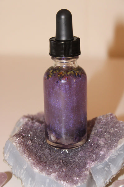Calming Ritual Oil|Crystal Infused Body Oil|Body Oil|Crystal Oil|Intention Oil|Shimmer Body Oil|Body Shimmer|Calming Oil|Anti-Anxiety Oil