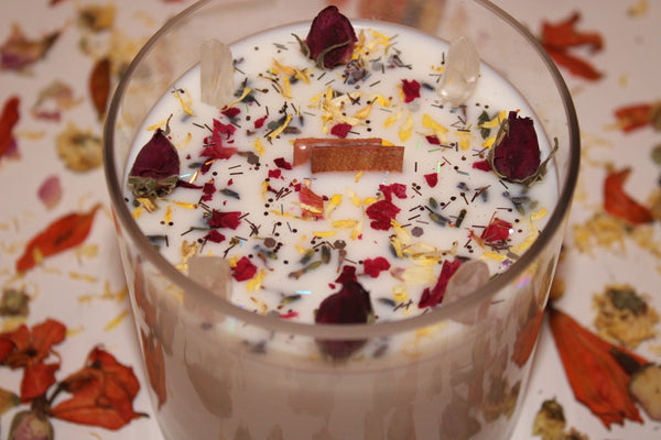 Autumn Harvest Candle|Fall Candle|Autumn Candle|Harvest Candle||Crisp Red Apple Candle|Full Moon|Crystal Candle|Crystal Candles|Autumn|Fall