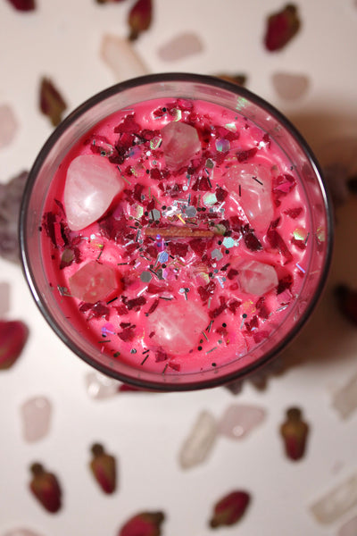 Taurus Crystal Candle|Crystal Candle|Soy Wax|Taurus Candle|Zodiac Candles|Taurus Crystals|Crystal Healing|Zodiac|Astrology|Crystal Candles