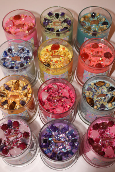 Capricorn Crystal Candle|Crystal Candle|Capricorn Candle|Capricorn Crystals|Zodiac Candle|Crystal Healing|Zodiac|Astrology|Crystal Candles
