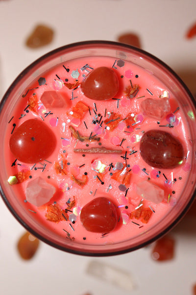 Aries Crystal Candle|Crystal Candle|Aries Candle|Zodiac Candle|Zodiac Candles|Aries Crystals|Aries|Zodiac|Astrology|       Crystal Candles