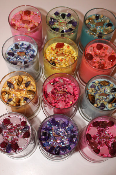 Aries Crystal Candle|Crystal Candle|Aries Candle|Zodiac Candle|Zodiac Candles|Aries Crystals|Aries|Zodiac|Astrology|       Crystal Candles
