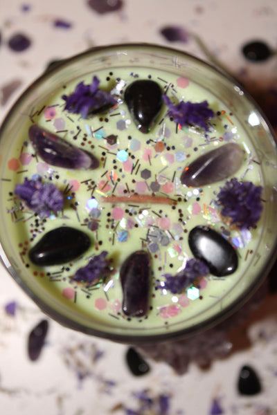 Scorpio Crystal Candle|Crystal Candle|Scorpio Candle|Zodiac Candle|Zodiac Candles|Crystal Healing|Zodiac|Astrology|Crystal Candles