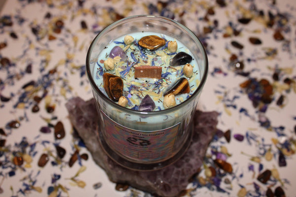 Cancer Crystal Candle|Crystal Candle|Cancer Candle|Zodiac Candles|Zodiac Candle|Crystal Candles|Crystal Healing|Zodiac|Astrology|Cancer