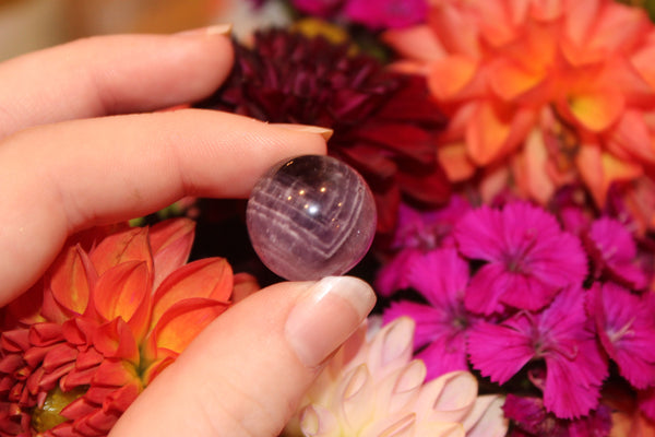 Chevron Amethyst Sphere|15MM Crystal Sphere|Crystal Sphere|Amethyst Sphere|Chevron Amethyst|Dream Amethyst|Crystal Spheres|Amethyst Sphere
