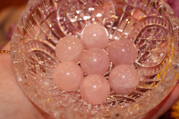 Rose Quartz Sphere|20MM Crystal Sphere|Crystal Sphere|Rose Quartz|Crystal Spheres|Rose Quartz Crystal Sphere