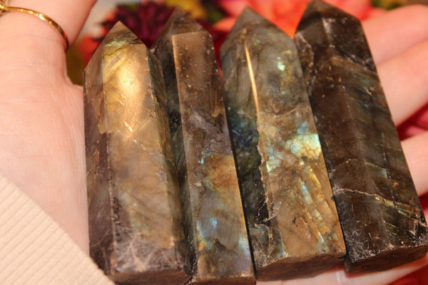 Labradorite Tower|Crystal Tower|Labradorite Crystal Tower|Labradorite Tower|Flashy Labradorite|Crystal Towers|Labradorite|3 Inch Tower