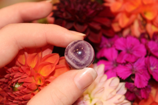 Chevron Amethyst Sphere|15MM Crystal Sphere|Crystal Sphere|Amethyst Sphere|Chevron Amethyst|Dream Amethyst|Crystal Spheres|Amethyst Sphere