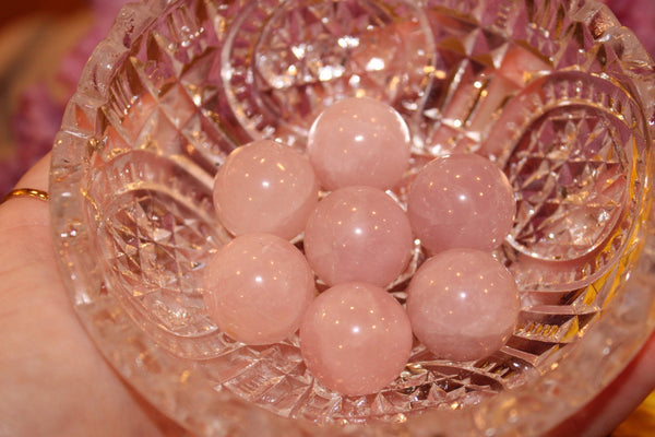 Rose Quartz Sphere|20MM Crystal Sphere|Crystal Sphere|Rose Quartz|Crystal Spheres|Rose Quartz Crystal Sphere