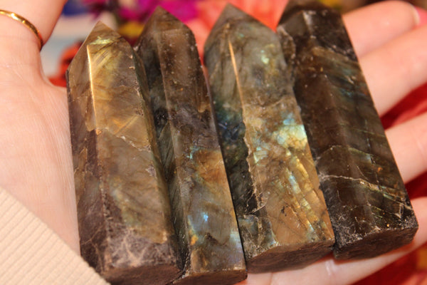 Labradorite Tower|Crystal Tower|Labradorite Crystal Tower|Labradorite Tower|Flashy Labradorite|Crystal Towers|Labradorite|3 Inch Tower