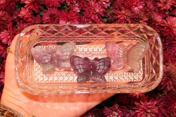 Fluorite Butterfly Carving|Butterfly Carving|Crystal Carving|Butterfly Crystal Carving|Crystal Butterfly|Fluorite Butterfly