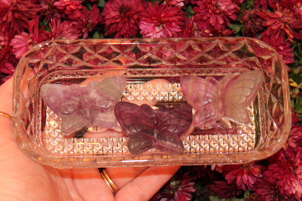Fluorite Butterfly Carving|Butterfly Carving|Crystal Carving|Butterfly Crystal Carving|Crystal Butterfly|Fluorite Butterfly