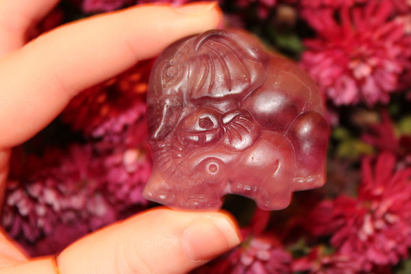 Fluorite Elephant Carving|Elephant Carving|Crystal Carving|Elephant Crystal Carving|Crystal Elephant|Fluorite Elephant