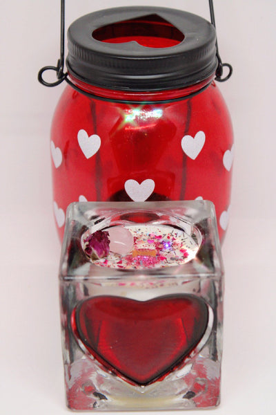 Sweetheart Tealights|Love Candle|Crystal Candle|Crystal Candles|Heart Candle|Valentine's Day Decor|Valentine's Day Candle|Love Ritual
