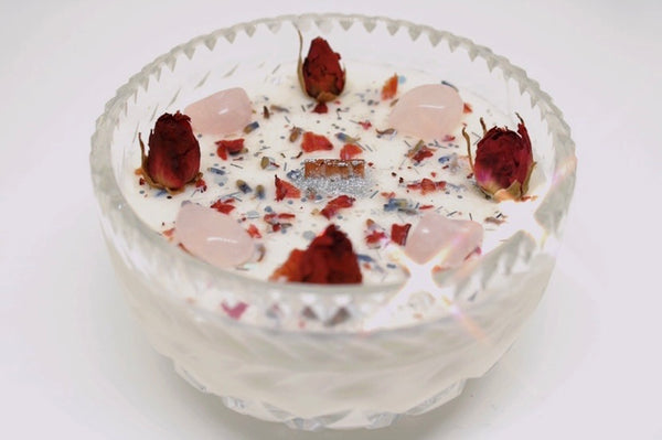 Love Thyself Vintage Candle|Self Love Candle|Crystal Candle|Crystal Candles|Self Care Candle|Self Love Ritual|Self Care|Self Love