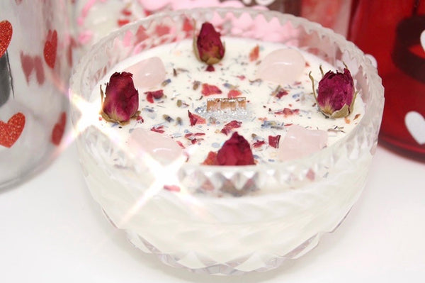 Love Thyself Vintage Candle|Self Love Candle|Crystal Candle|Crystal Candles|Self Care Candle|Self Love Ritual|Self Care|Self Love