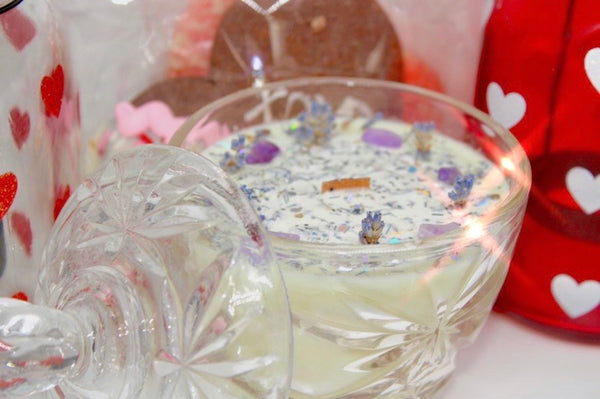 Serenity Vintage Candle|Calming Candle|Crystal Candle|Crystal Candles|Self Care Candle|Grounding Ritual|Self Care|Calming Ritual