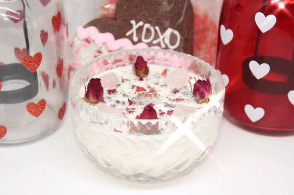 Love Thyself Vintage Candle|Self Love Candle|Crystal Candle|Crystal Candles|Self Care Candle|Self Love Ritual|Self Care|Self Love