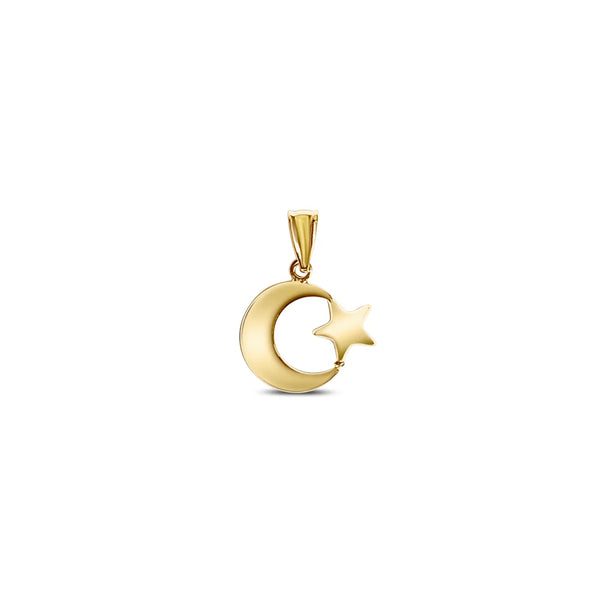 Moon and Star Charm