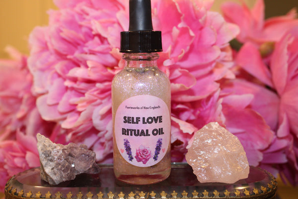 Self Love Ritual Oil|Crystal Infused Body Oil|Body Oil|Crystal Oil|Intention Oil|Shimmer Body Oil|Body Shimmer|Body Glitter|Self Love Oil