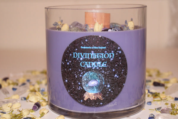 Divination Ritual Candle|Divination|Divination Candle|Divination Tools|Metaphysical Tools|Intention|Intuition|         Spirituality|Crystal Candle